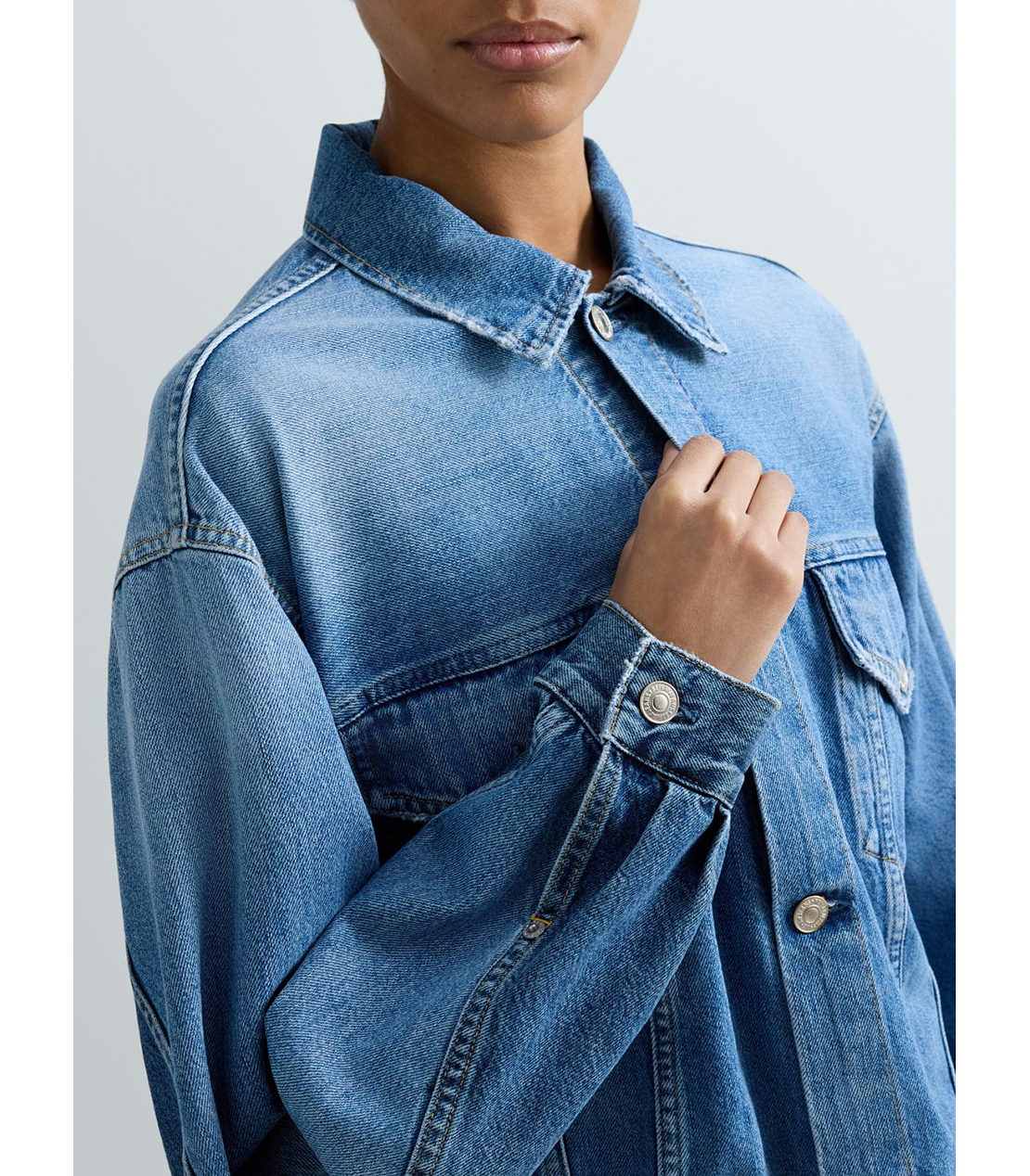 リラックスフィットデニムジャケット 詳細画像 ブルー 7